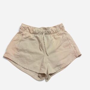 Lululemon Athletica Cream Athletic Shorts